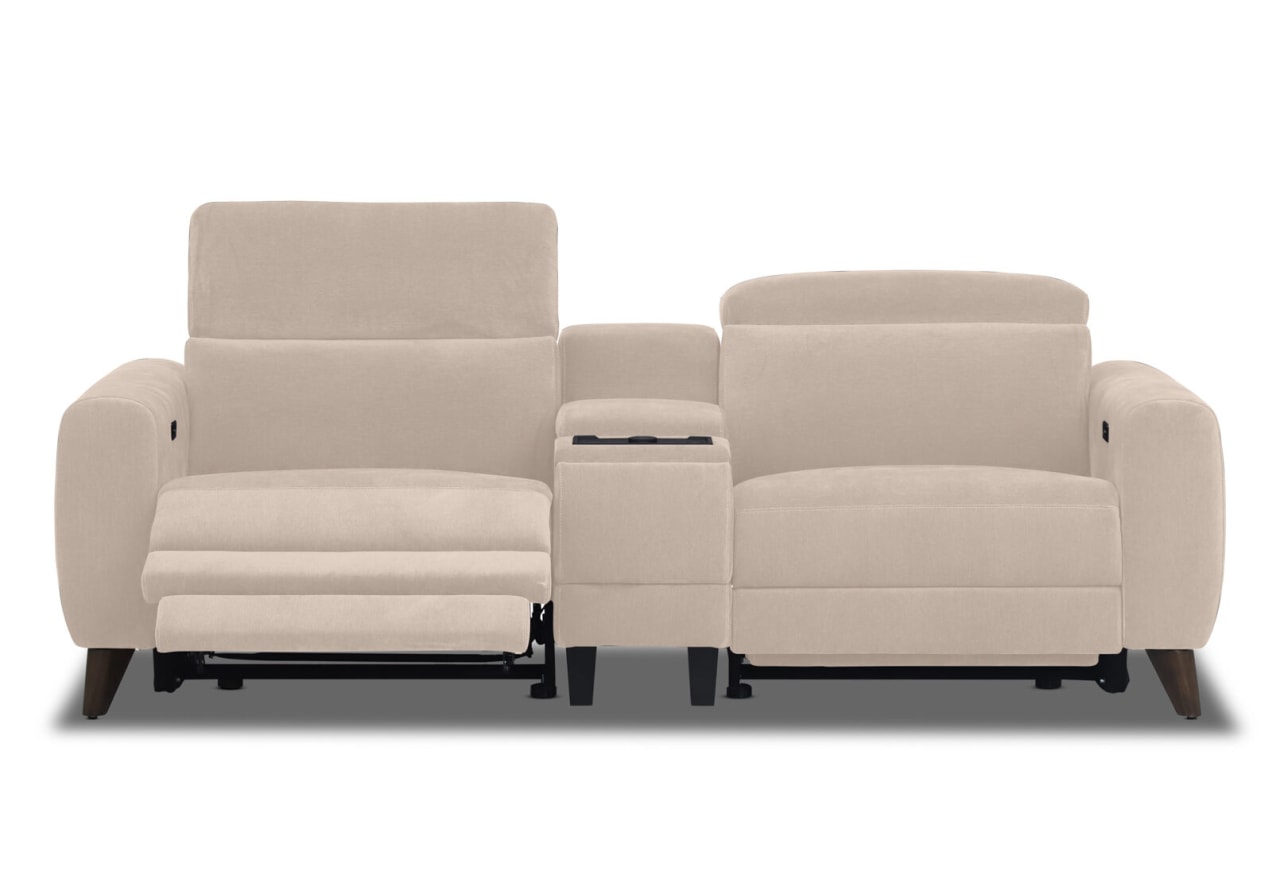 SPECTRA FABRIC 2 Seat Electric Recliner with Console – image 3 of 4