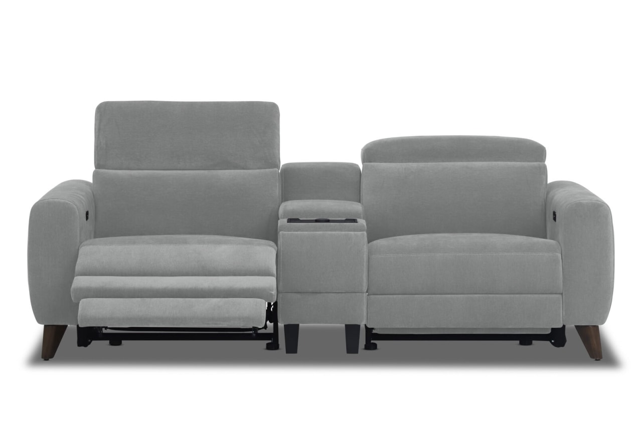 SPECTRA FABRIC 2 Seat Electric Recliner with Console – image 3 of 4