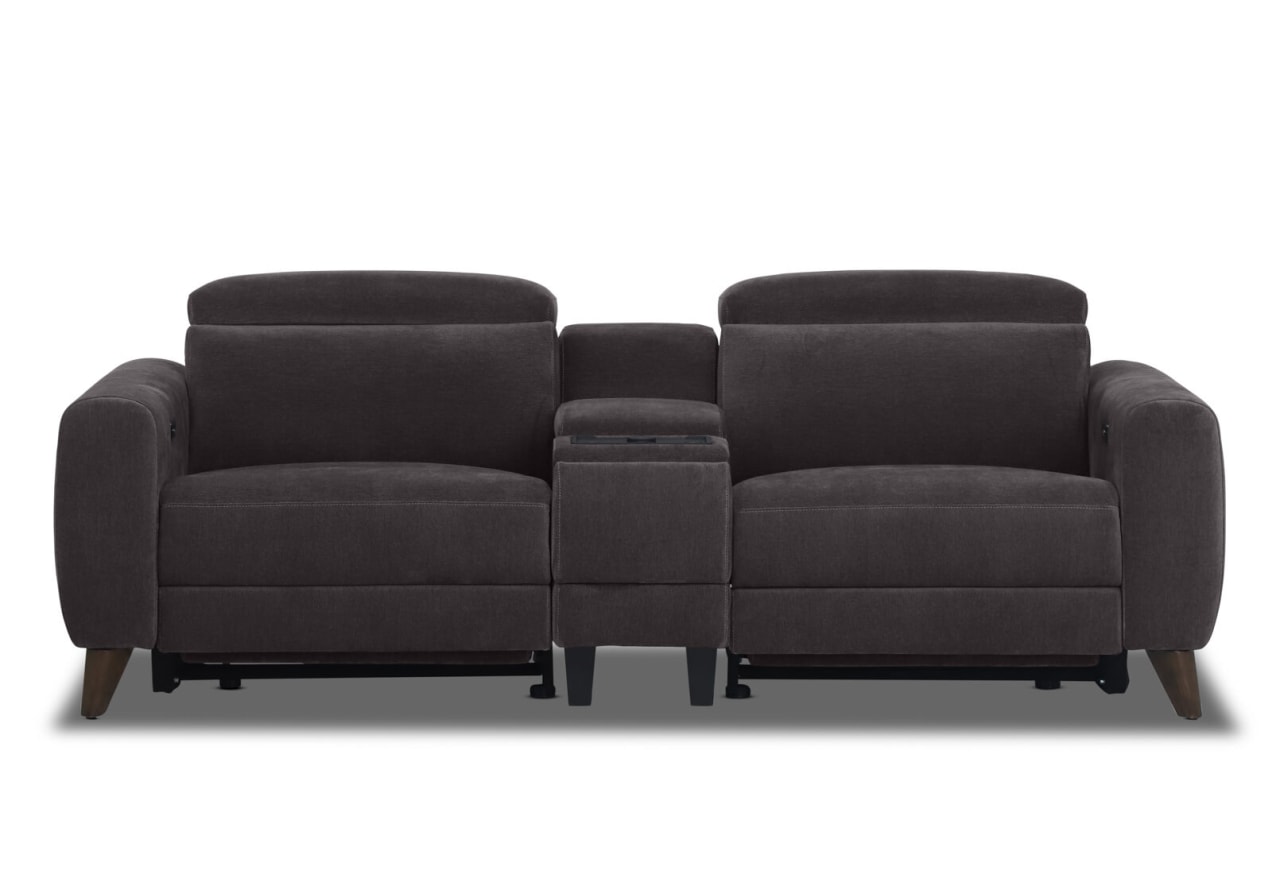 SPECTRA FABRIC 2 Seat Electric Recliner with Console – image 1 of 4