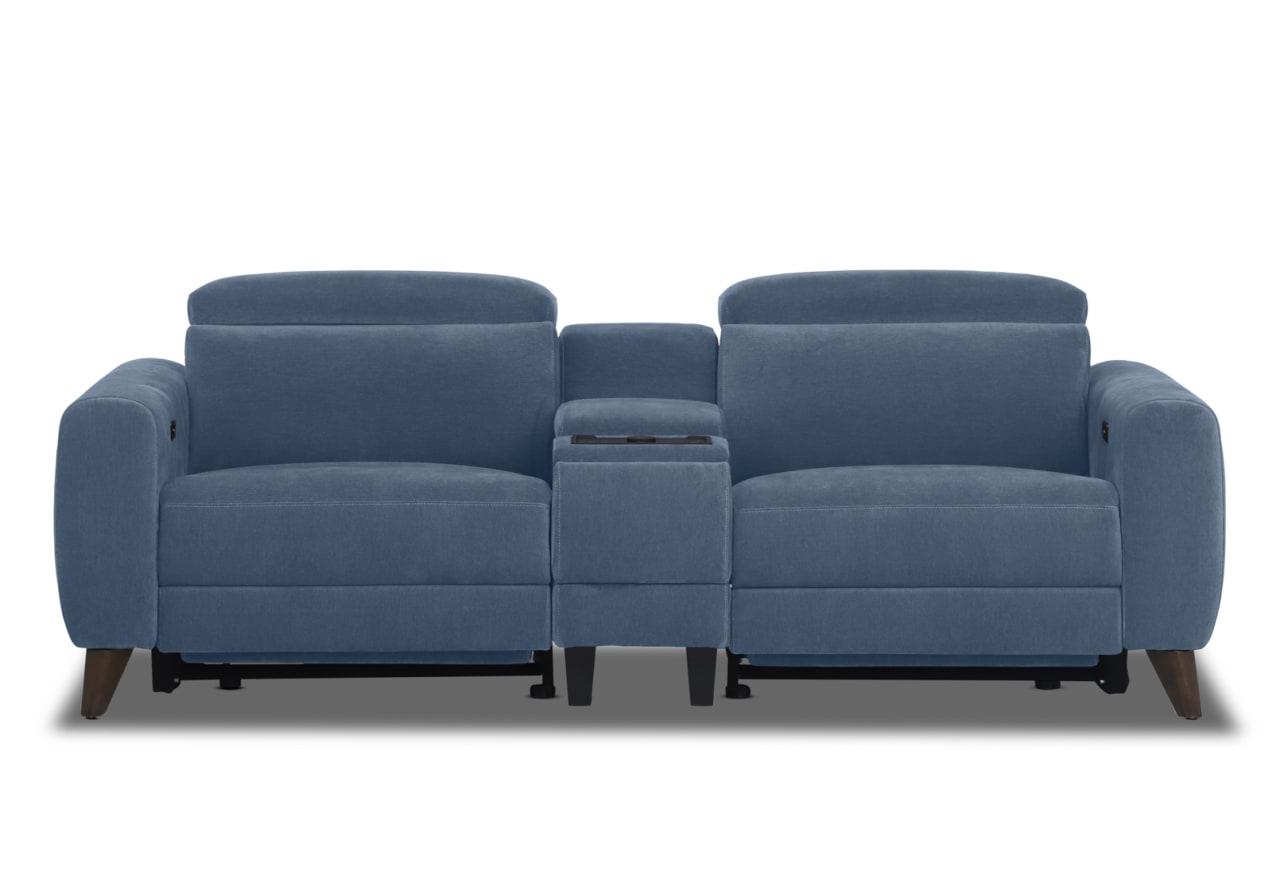 SPECTRA FABRIC 2 Seat Electric Recliner with Console – image 1 of 4