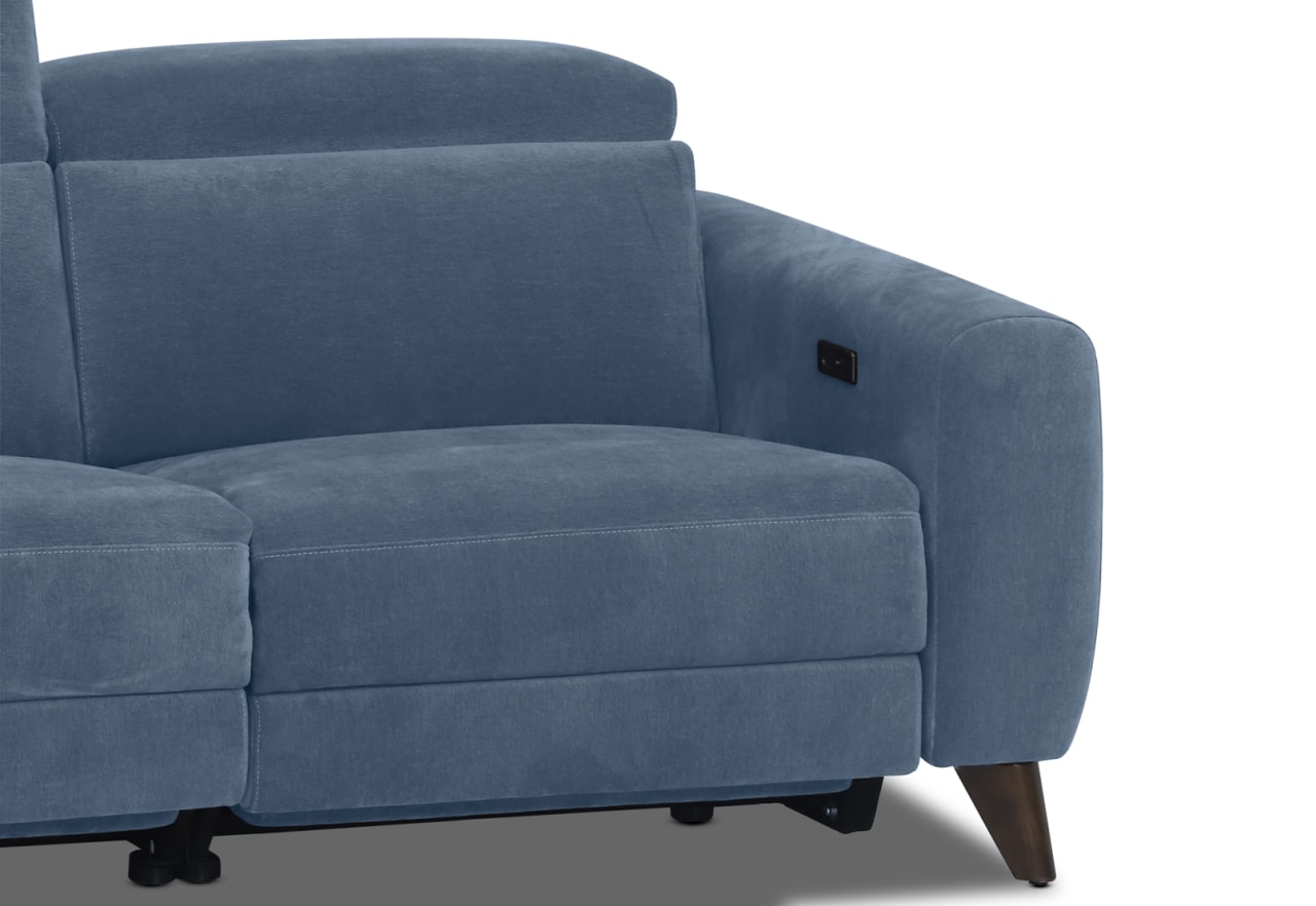 SPECTRA FABRIC 3 Seater Electric Recliner with Left Hand Facing Chaise – image 7 of 8