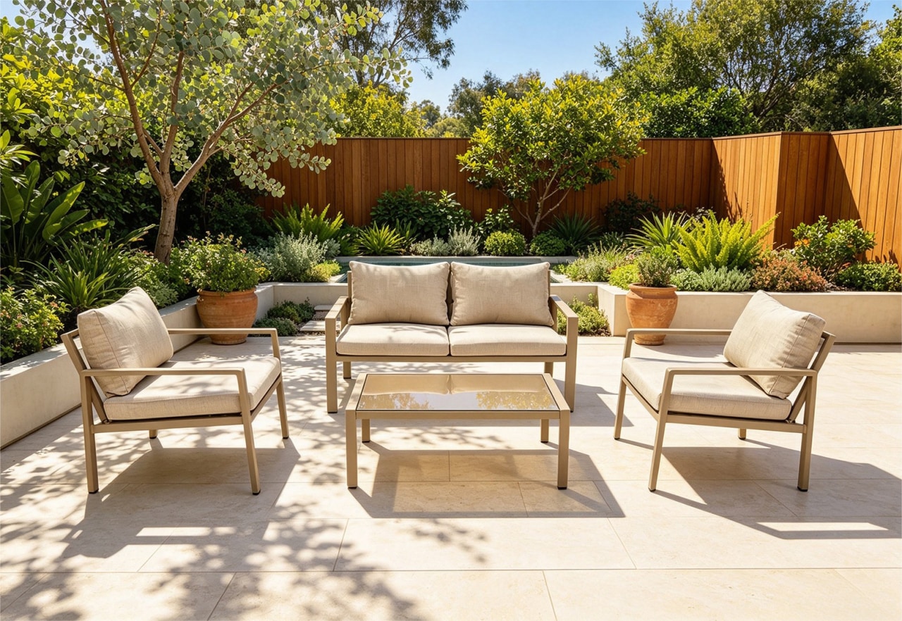 ACREIDE 4 Piece Outdoor Lounge Setting – image 1 of 16