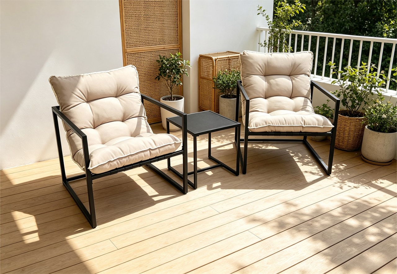 PESCHIERA 3 Piece Outdoor Lounge Setting – image 1 of 10