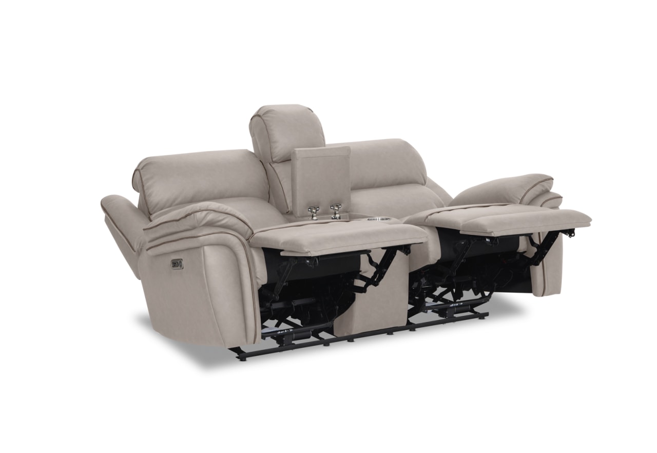 DETROIT FABRIC 2 Seater with 2 Inbuilt Electric Recliners with Console and Battery – image 5 of 13