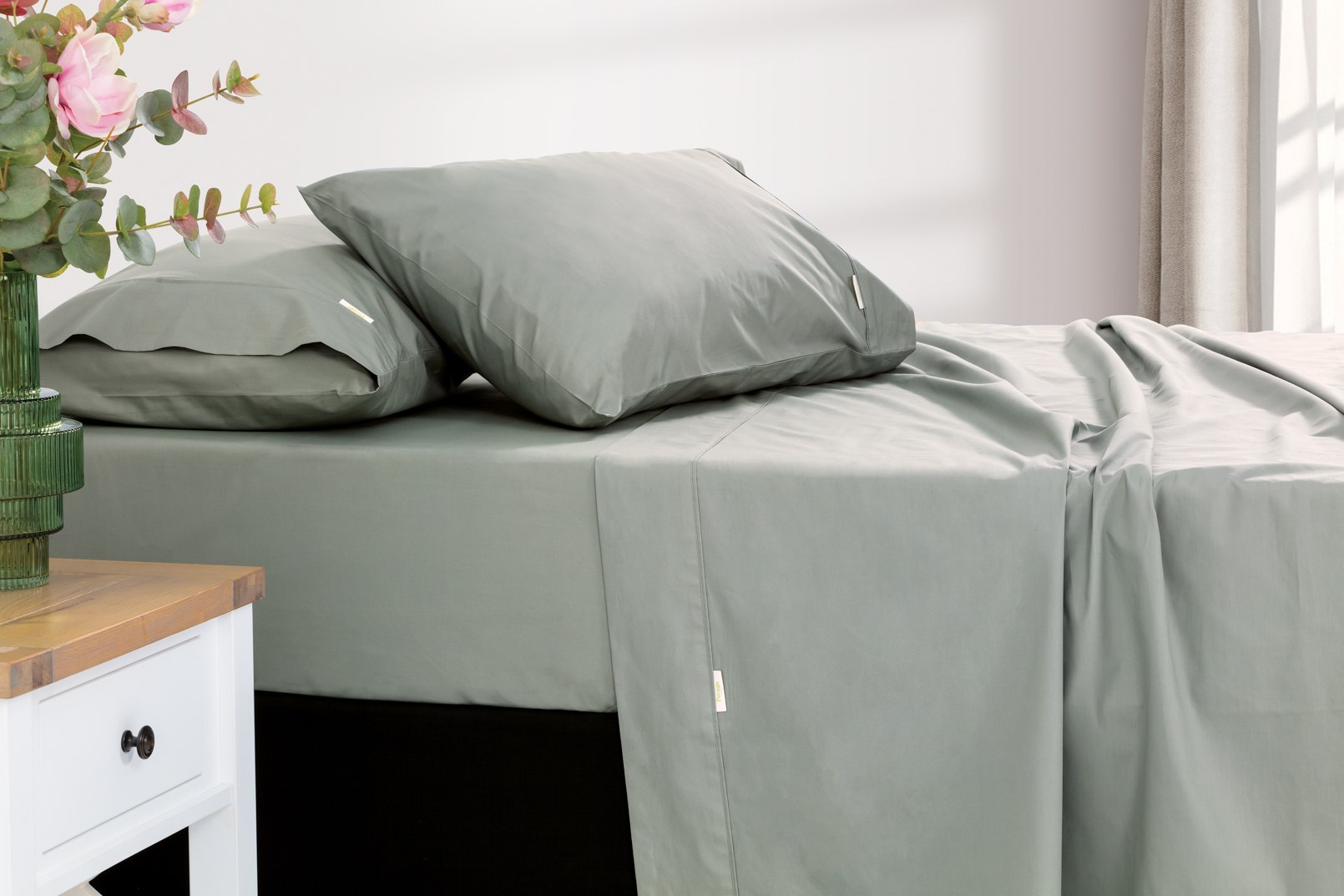 PERAGO HOME Double 300 Percale Sheet Set (4PerCtn) – image 2 of 4