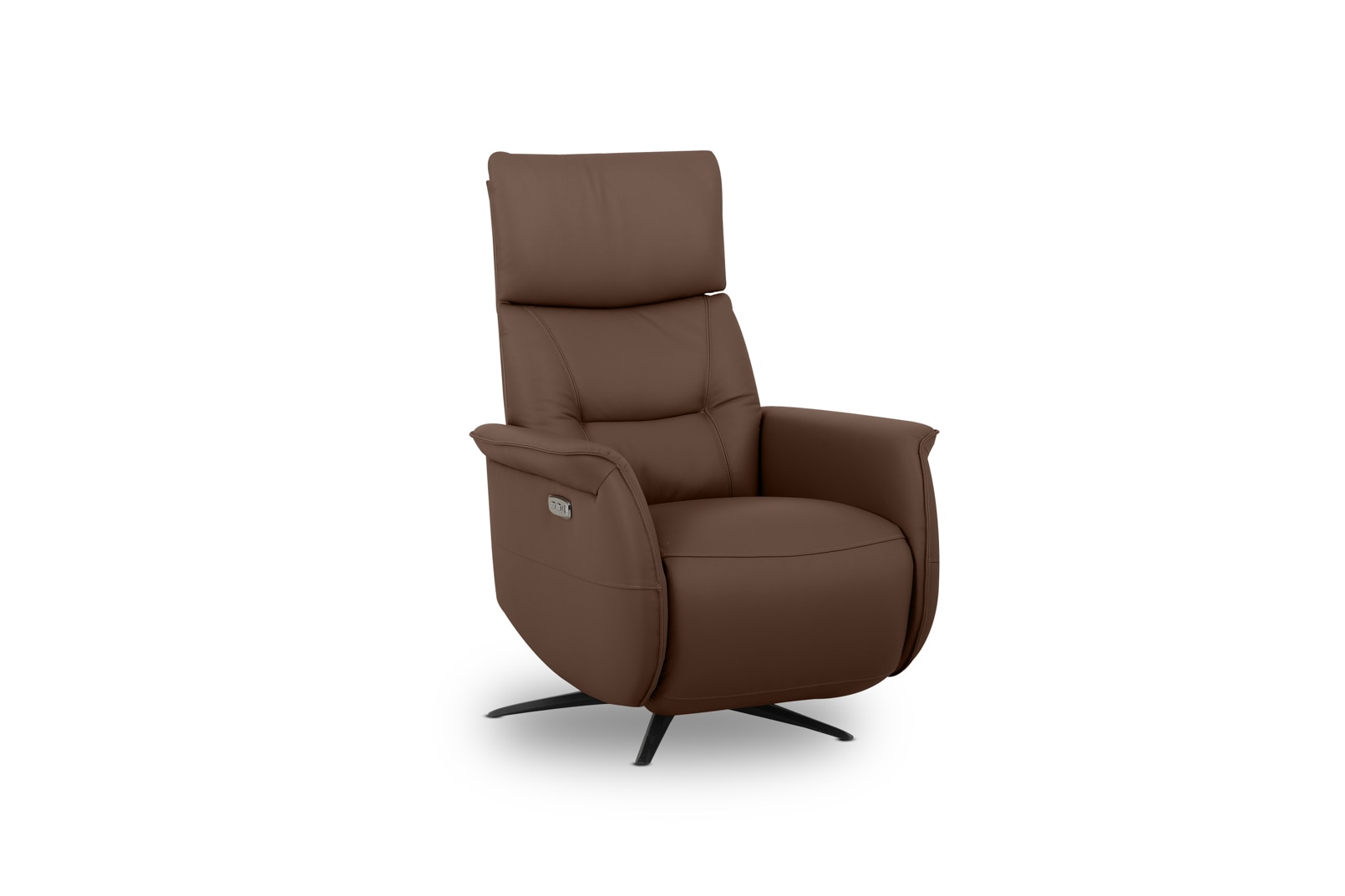 LENNY LEATHER Swivel Deluxe Electric Recliner – image 2 of 6