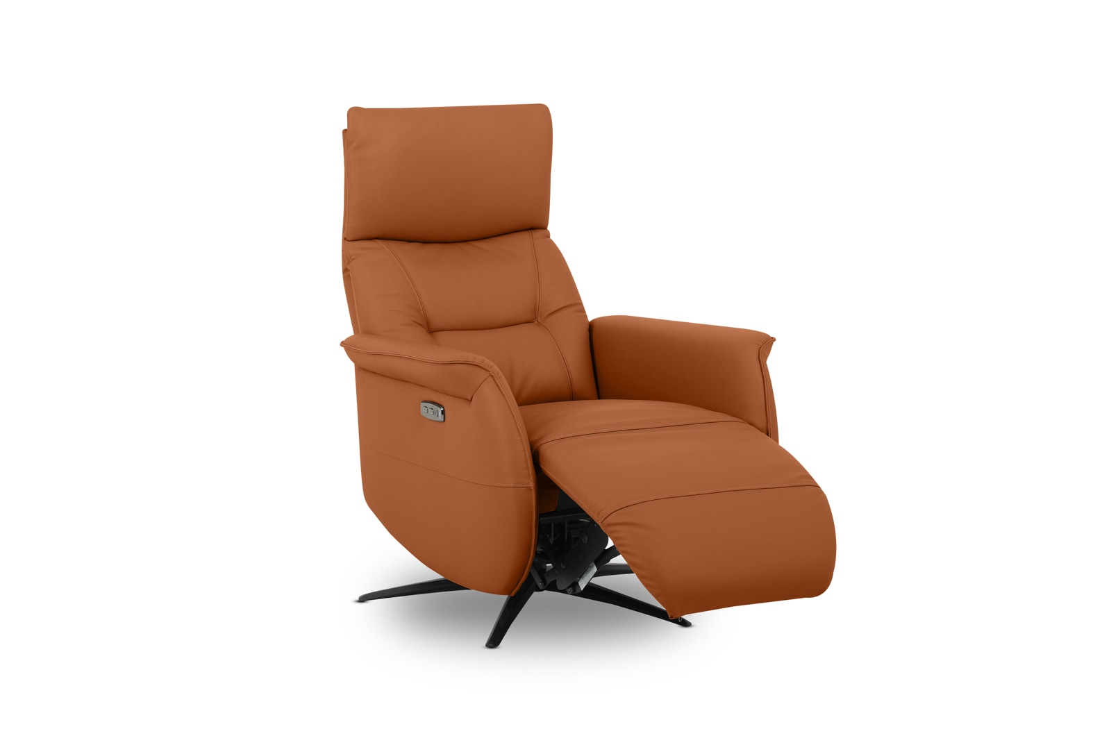 LENNY LEATHER Swivel Deluxe Electric Recliner – image 3 of 9