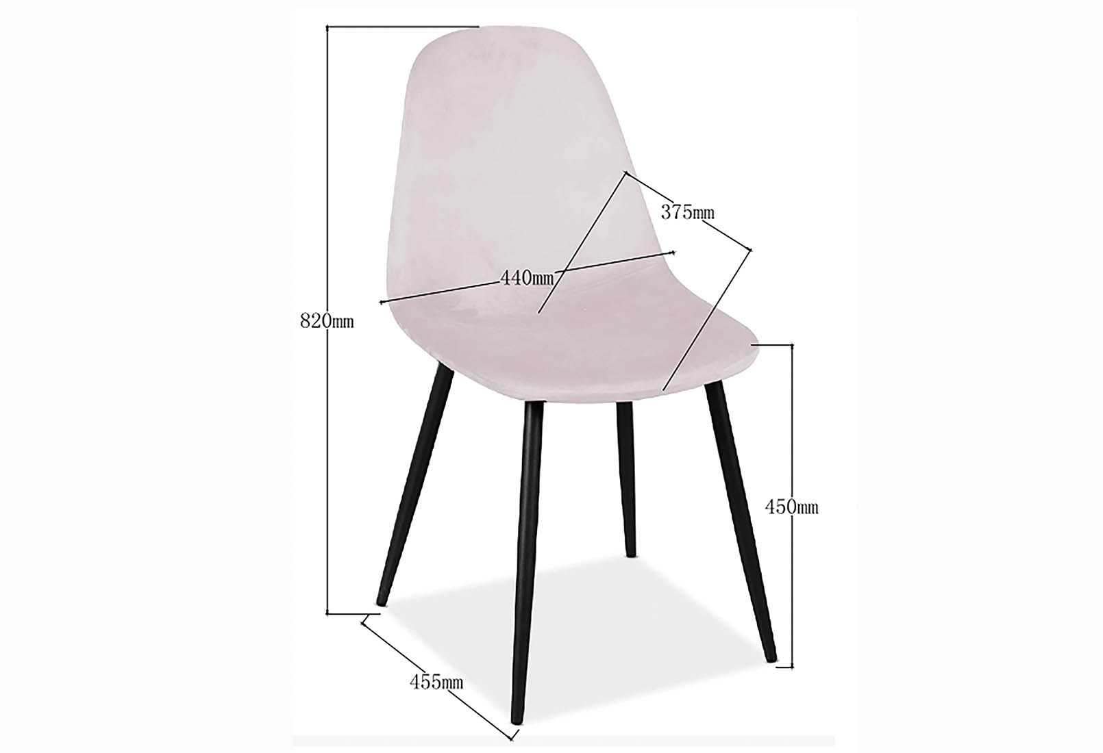 SALTO Blush Dining Chair – image 7 of 7