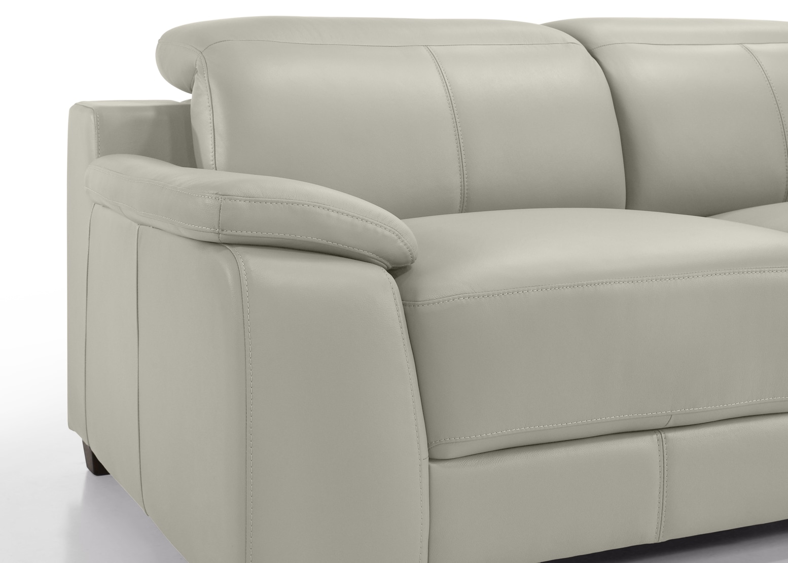 ESCHER LEATHER 3 Seater LHF Chaise – image 4 of 5