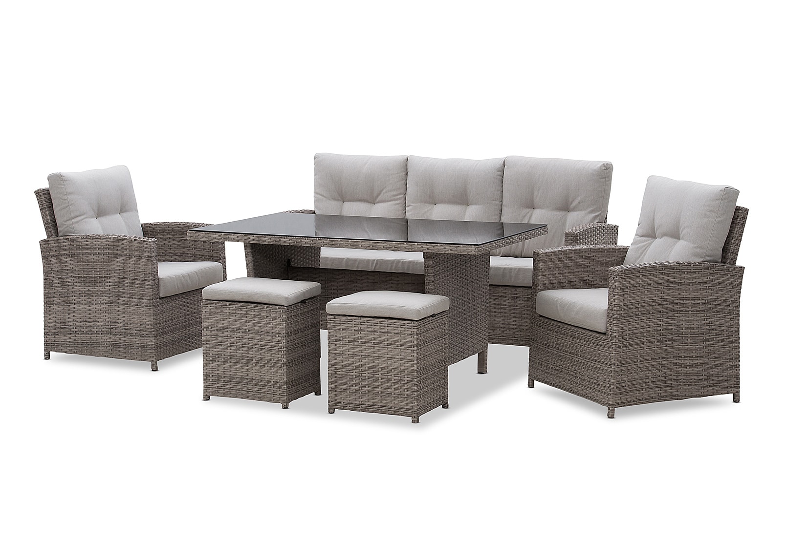 BARBOSA 6 Piece Outdoor Lounge Dining Setting – image 7 of 12