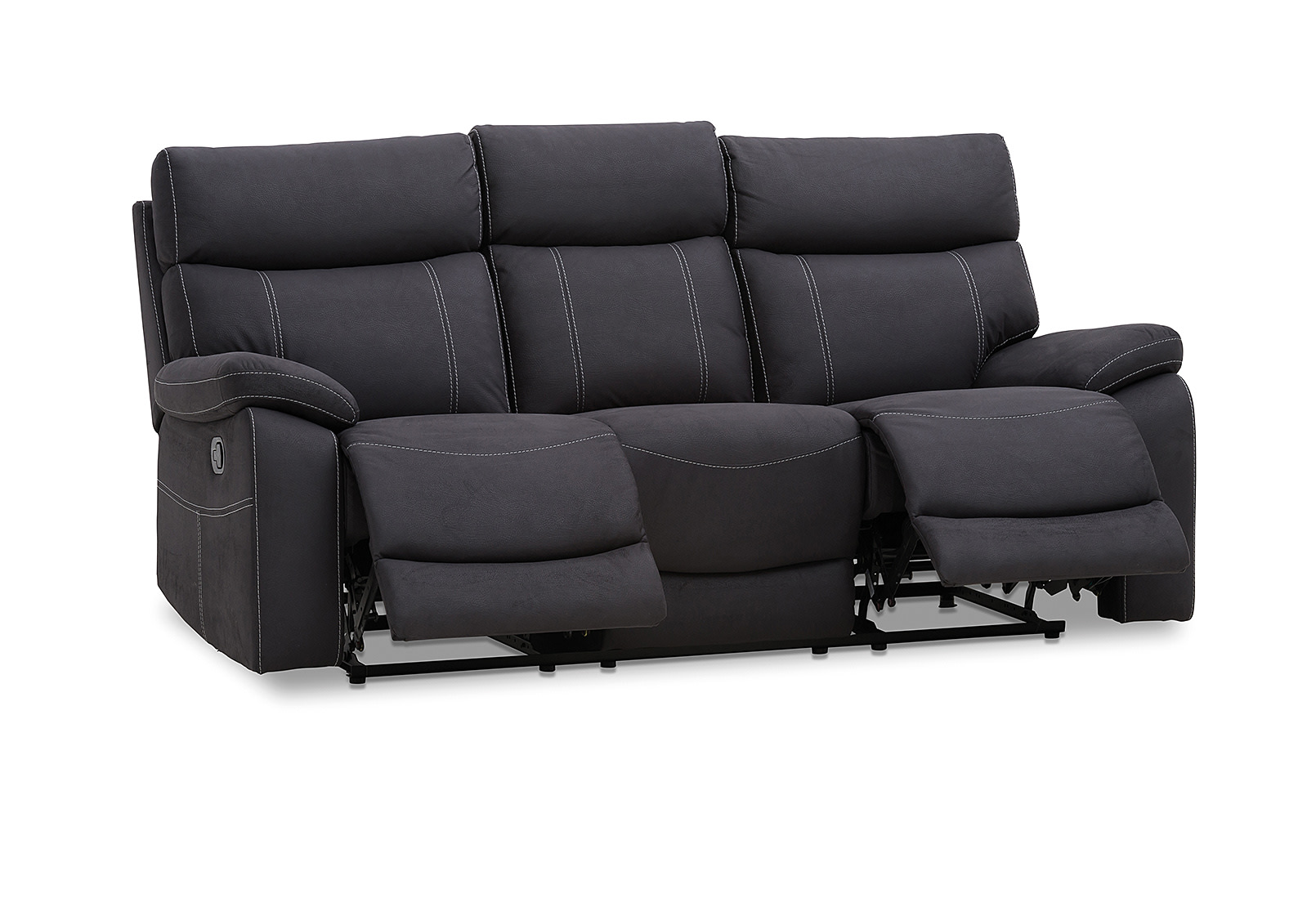 ALFRED Fabric 3 Seater with 2 Inbuilt Recliners – image 6 of 9