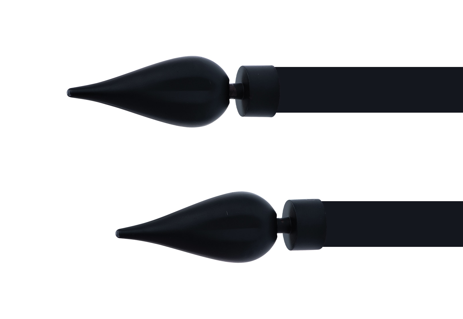 FLAME FINIAL Flame Rod End to Fit 28mm Rod Set – image 1 of 1