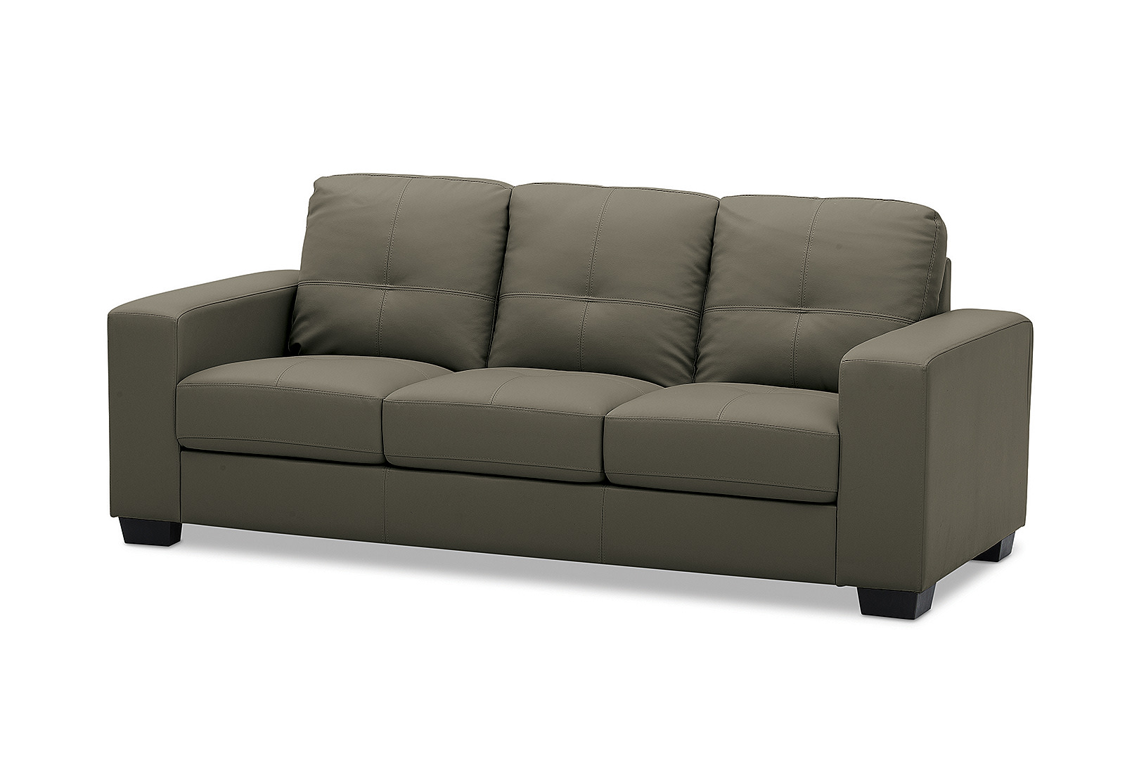DIAMOND Leather-Look 3 Seater Sofa – image 2 of 2