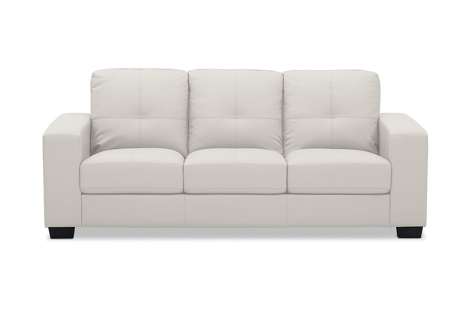 DIAMOND Leather-Look 3 Seater Sofa – image 2 of 3