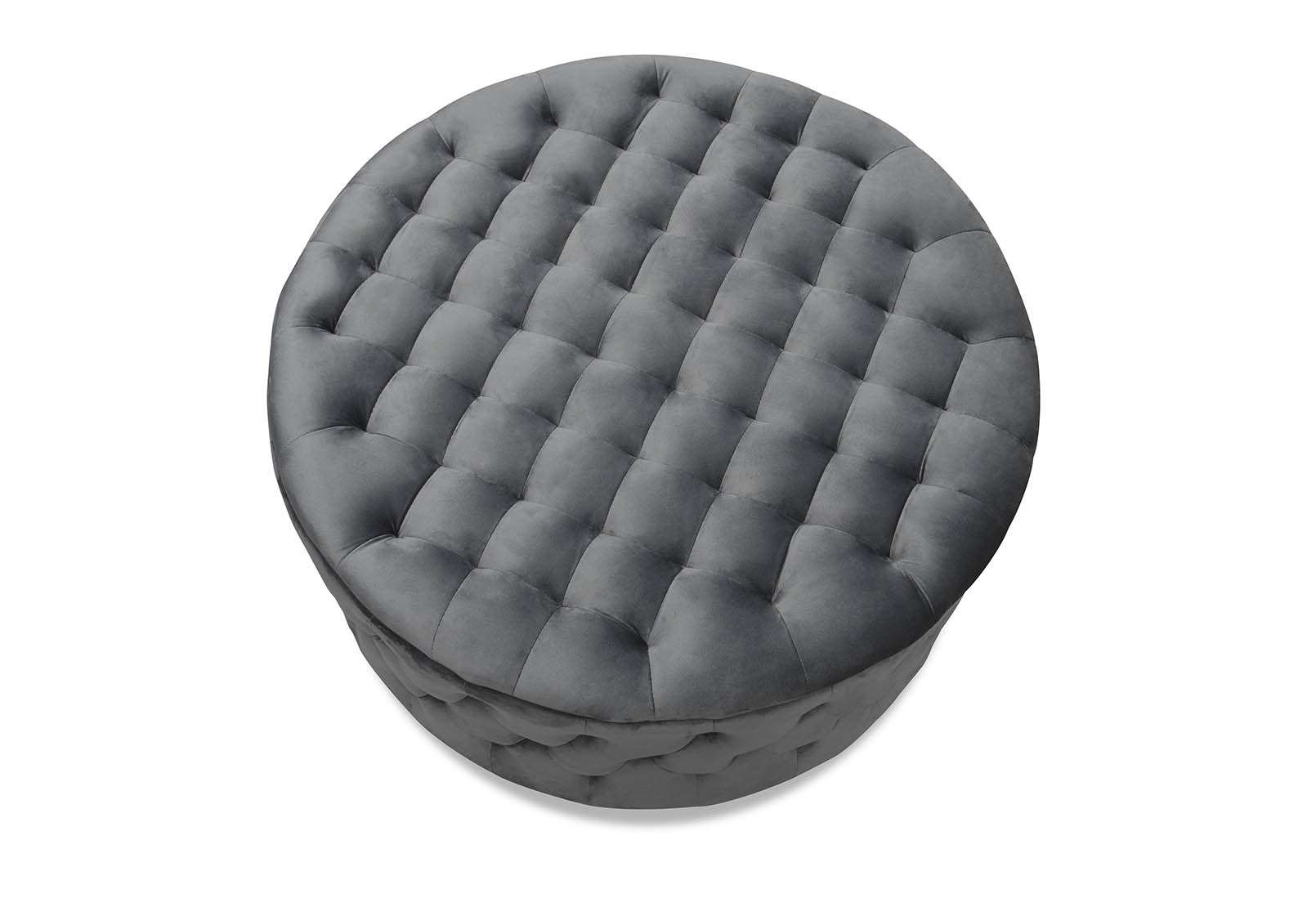 THORNBURY Grey 900 Round Ottoman – image 4 of 7