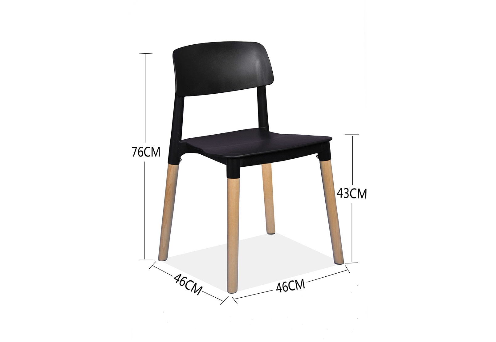 MEADOW Black Replica Belloch Dining Chair – image 5 of 5