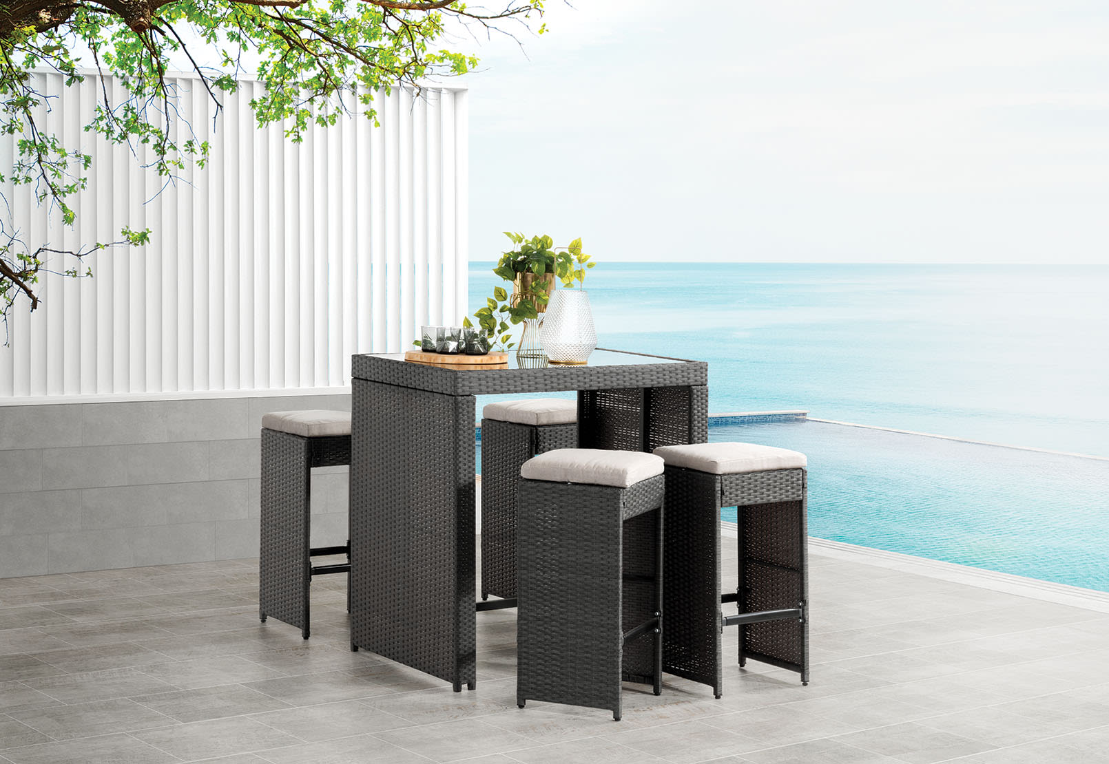 CUETA 5Pce Outdoor Bar Setting – image 2 of 13