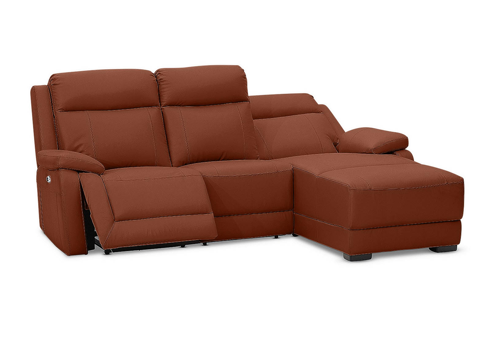 SAN MARCO Leather 3 Seater Right-Hand Facing Chaise – image 3 of 3