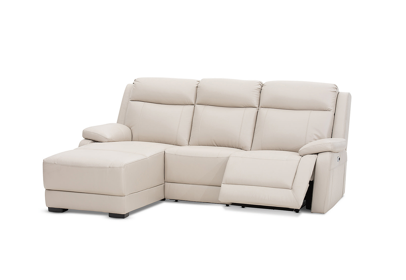 SAN MARCO Leather 3 Seater Left-Hand Facing Chaise – image 3 of 4