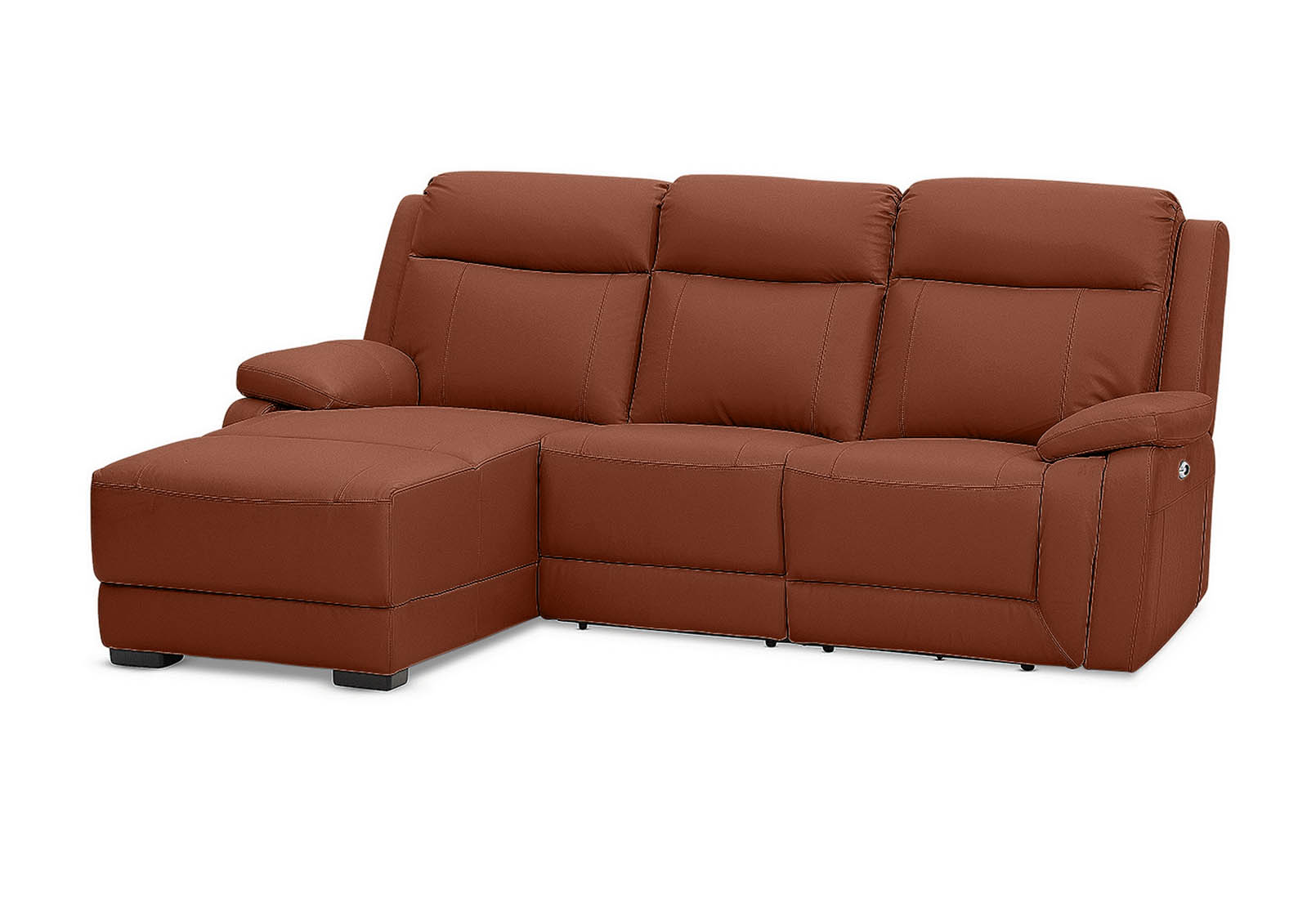 SAN MARCO Leather 3 Seater Left-Hand Facing Chaise – image 2 of 3