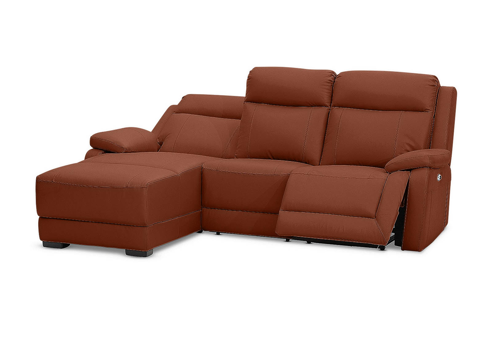SAN MARCO Leather 3 Seater Left-Hand Facing Chaise – image 3 of 3
