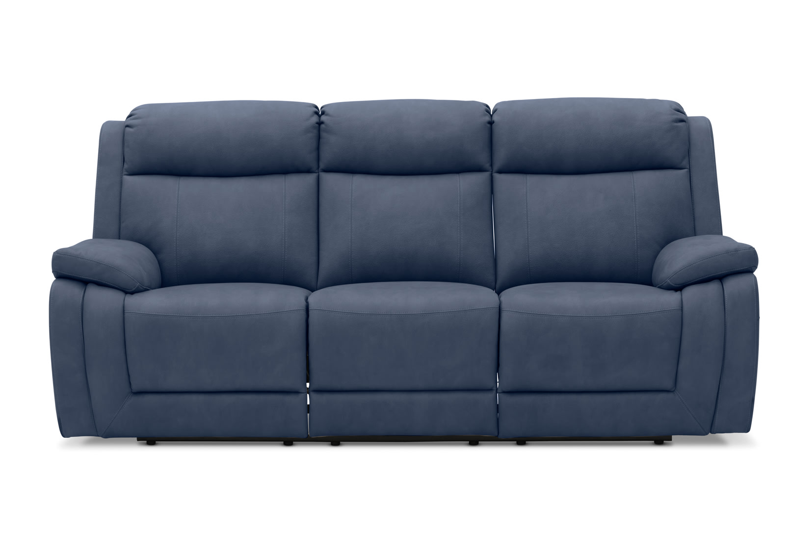 SAN MARCO Fabric 3 Seater Sofa with 2 Inbuilt Recliners – image 1 of 4