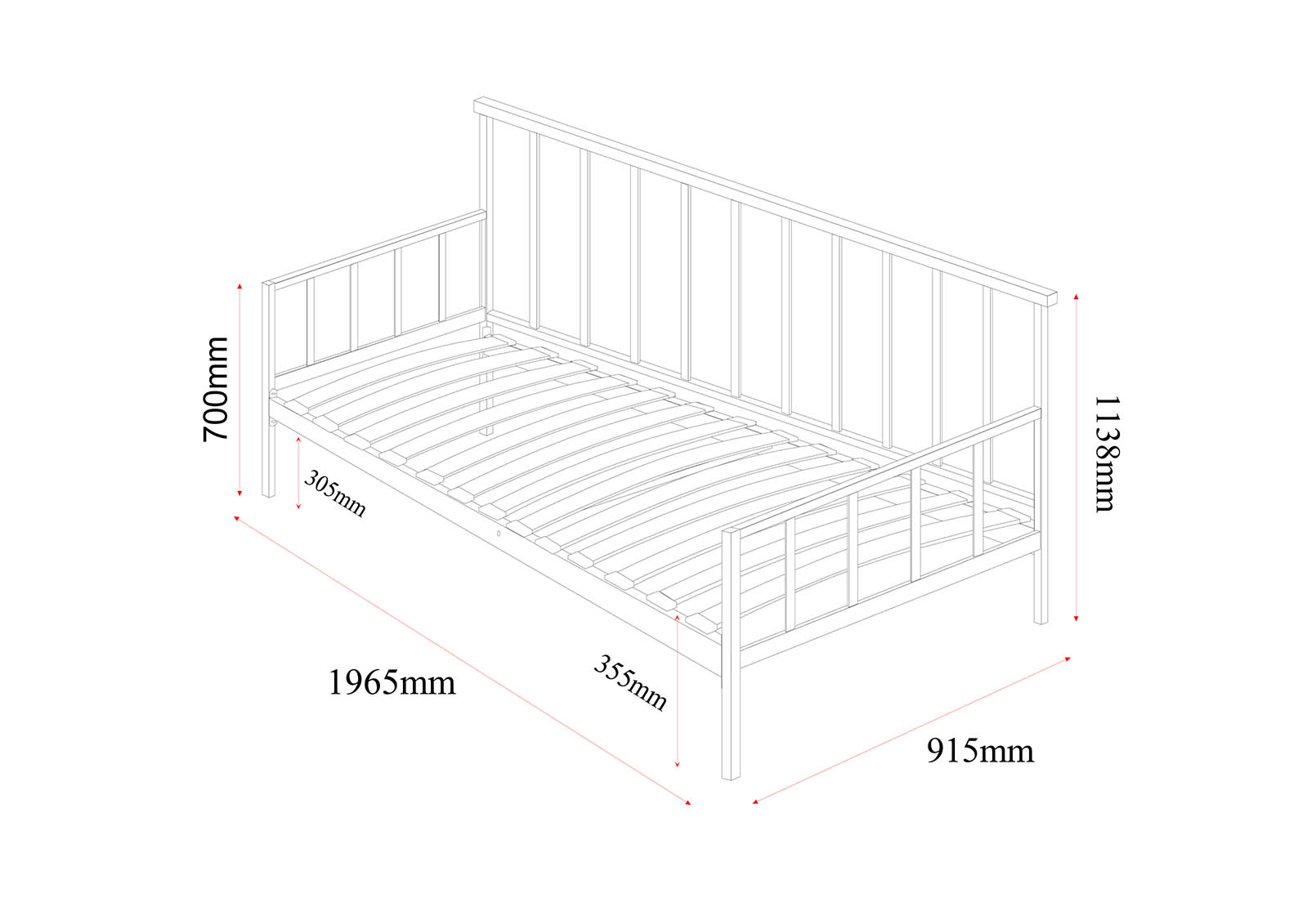 PORTSMOUTH Black Day Bed – image 4 of 4