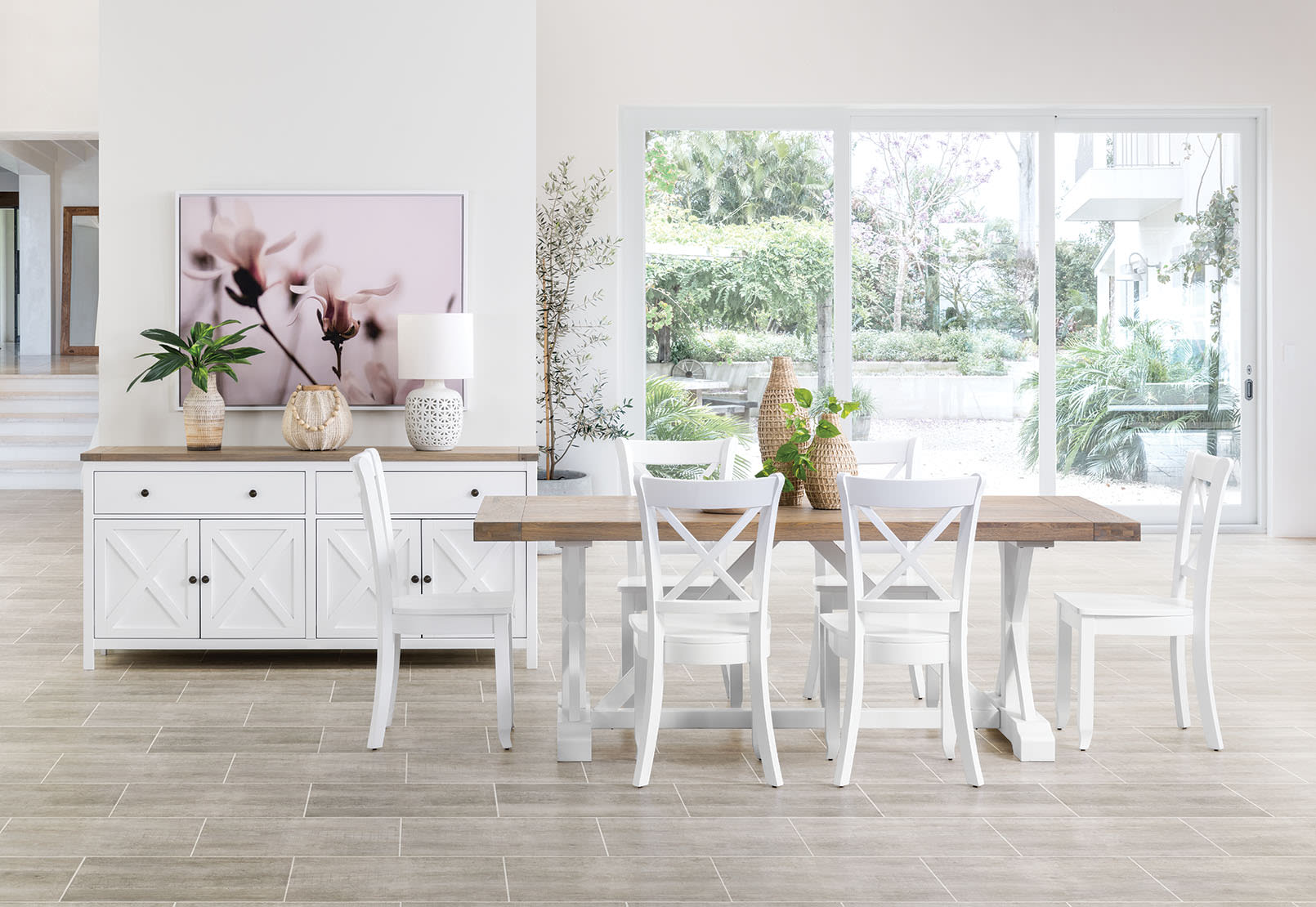 NORMANDY 7 Piece Dining Suite with Clouds Dining Chairs – image 6 of 6