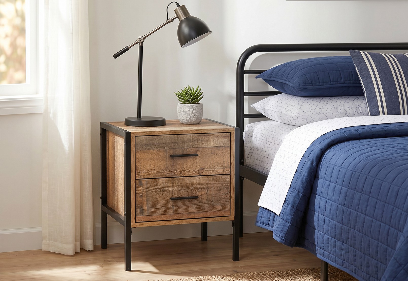 ALAN 2 Drawer Bedside – image 1 of 5