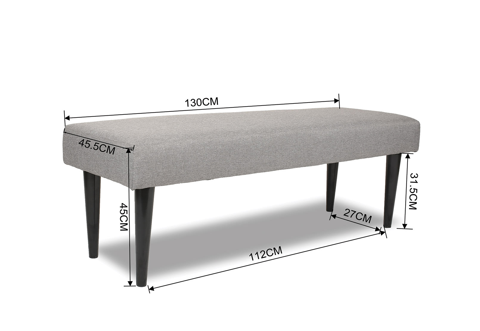HERBERT Upholstered Bench – image 7 of 9