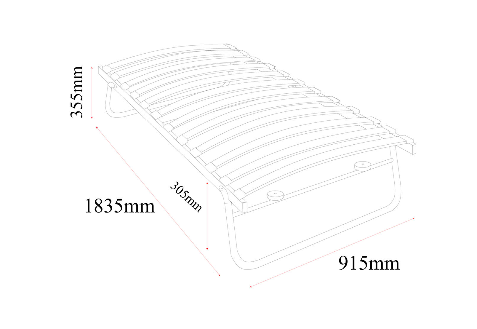 FUNES Black Single Trundle Bed – image 4 of 5