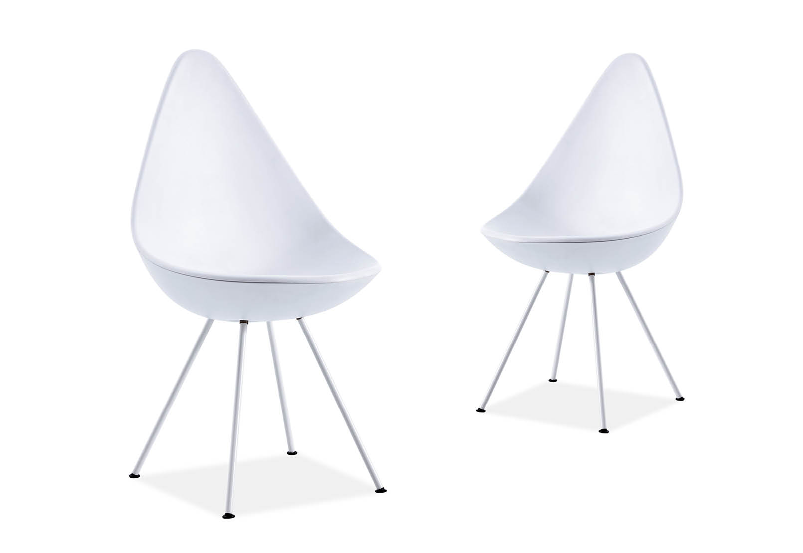 RIGOLET Set of 2 White Dining Chairs – image 2 of 7