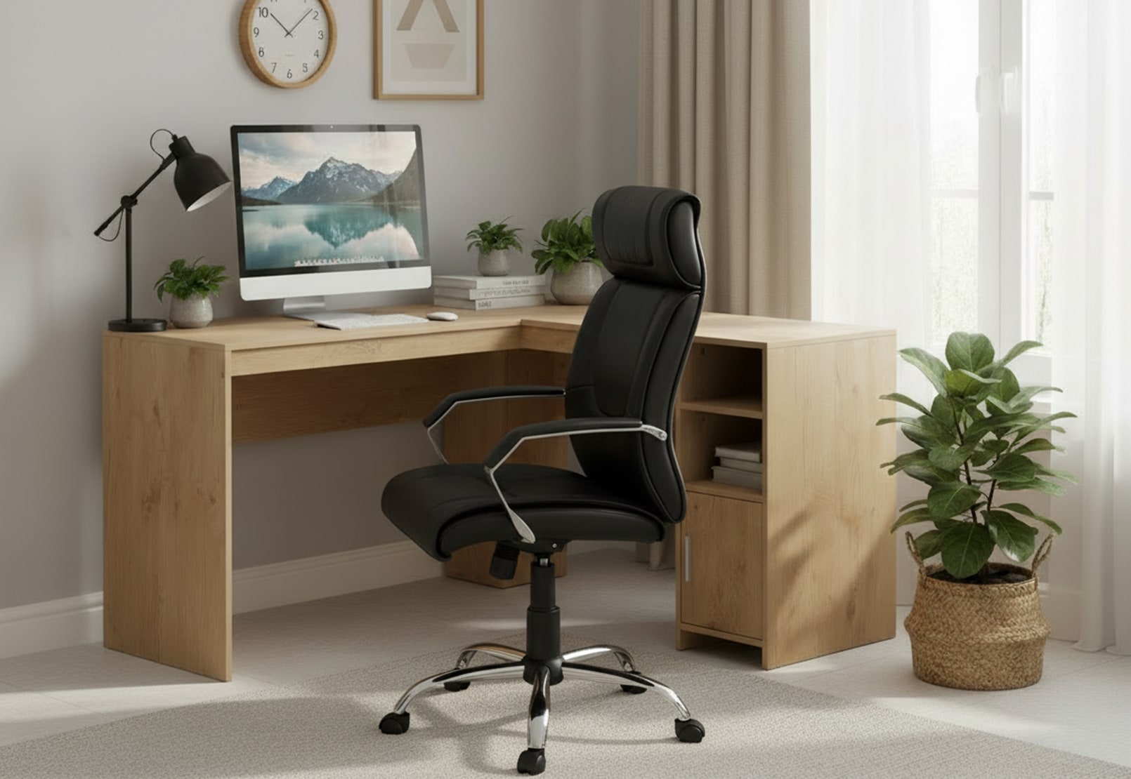 ABERDEEN Black Office Chair – image 1 of 5