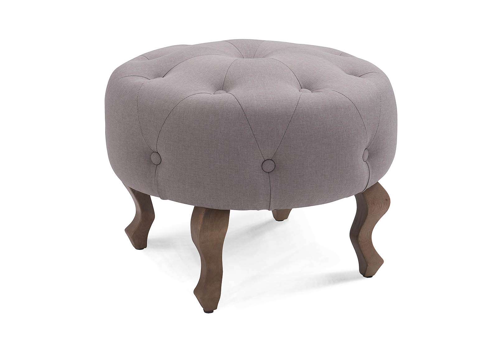 PIERRE Grey Upholstered Ottoman – image 1 of 6