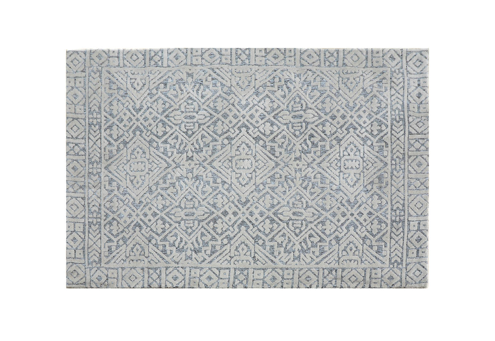 SASKATOON Knitted Rug. Ivory/Grey – image 3 of 5