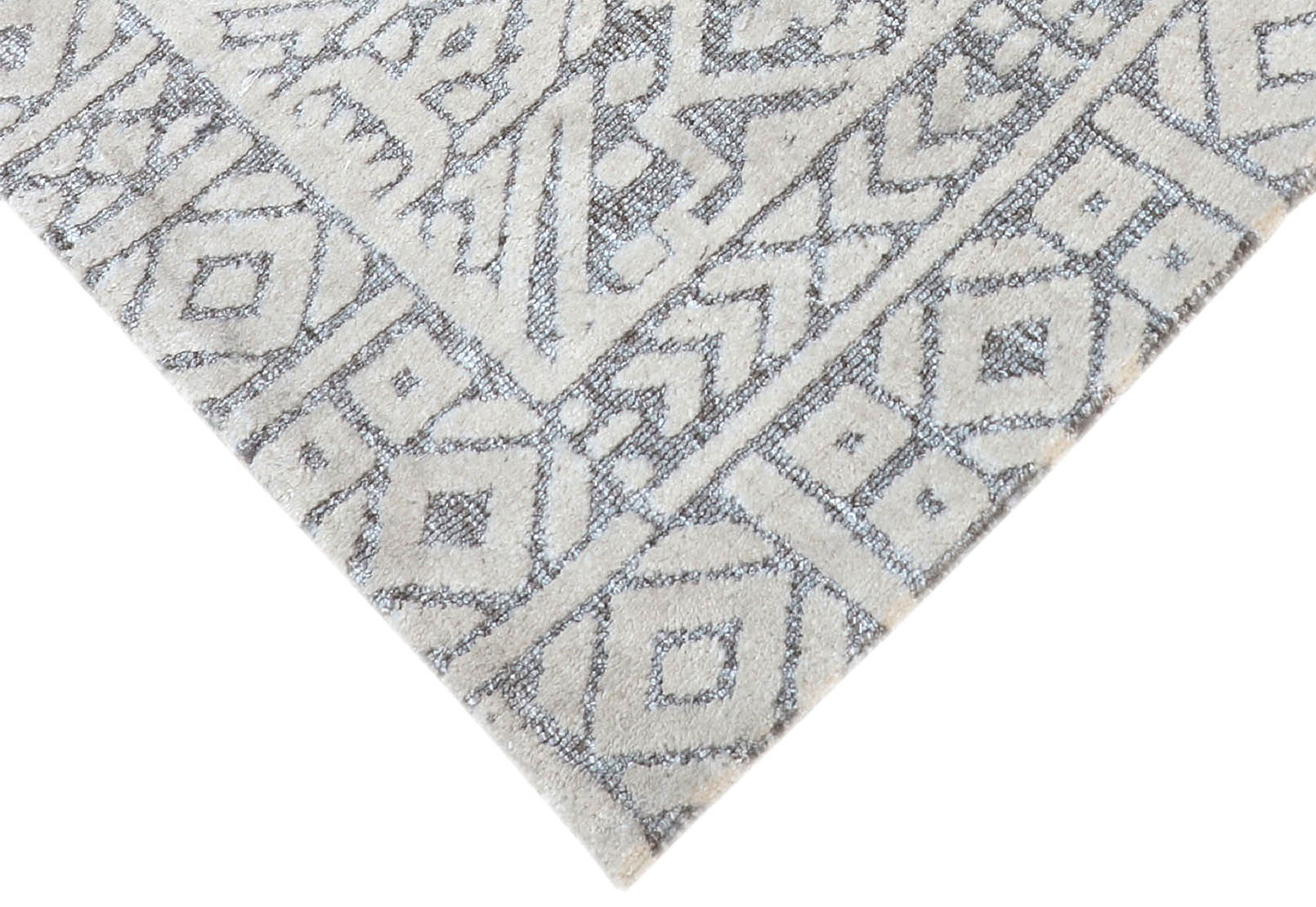 SASKATOON Knitted Rug. Ivory/Grey – image 5 of 5