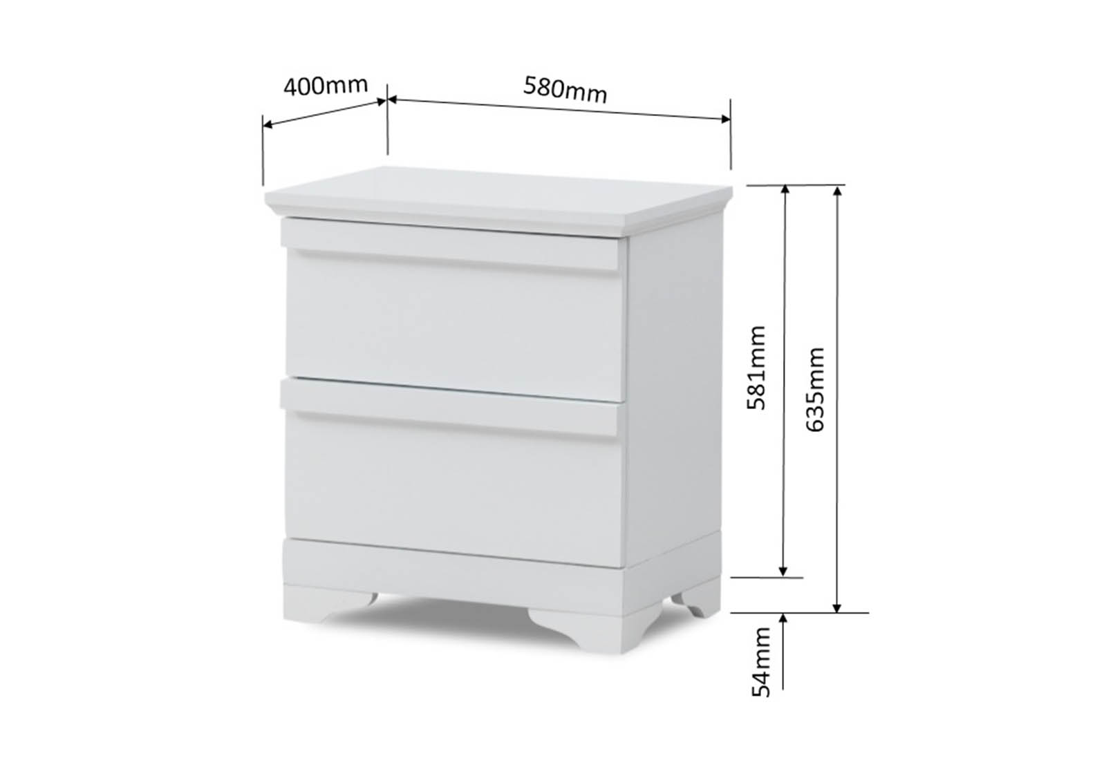 MORDEN White Bedside – image 2 of 3