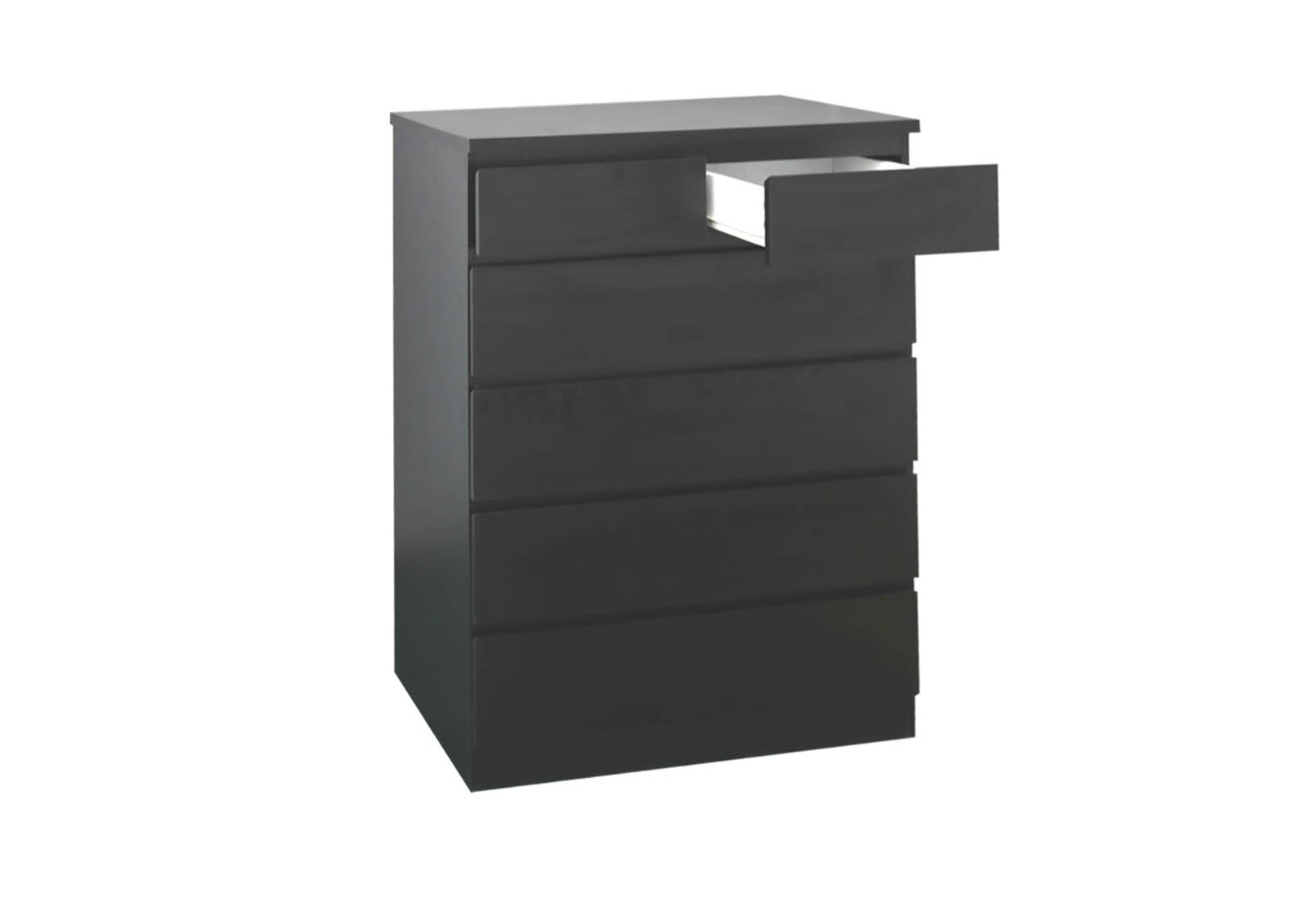 HOWARD Black 6 Drawer Wide Tall Chest – image 4 of 7