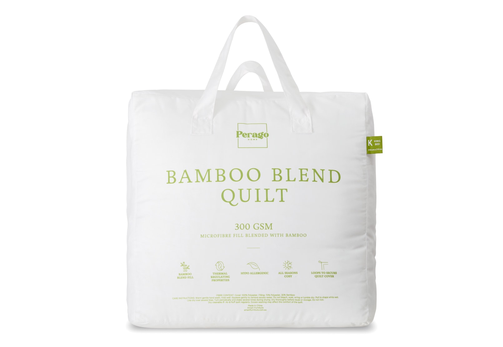 KING BAMBOO BLEND QUILT Bamboo Blend Quilt 300gms – image 1 of 3