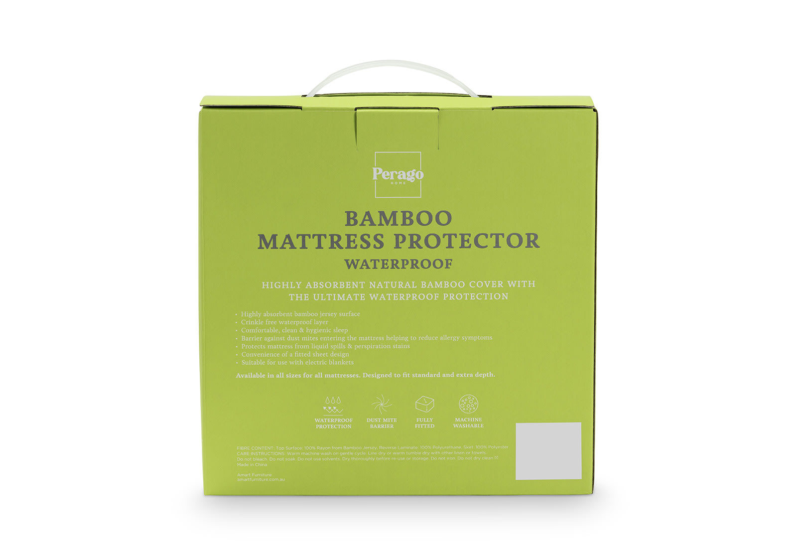 KING SINGLE MATTRESS PROTECTOR Bamboo Mattress Protector – image 3 of 3