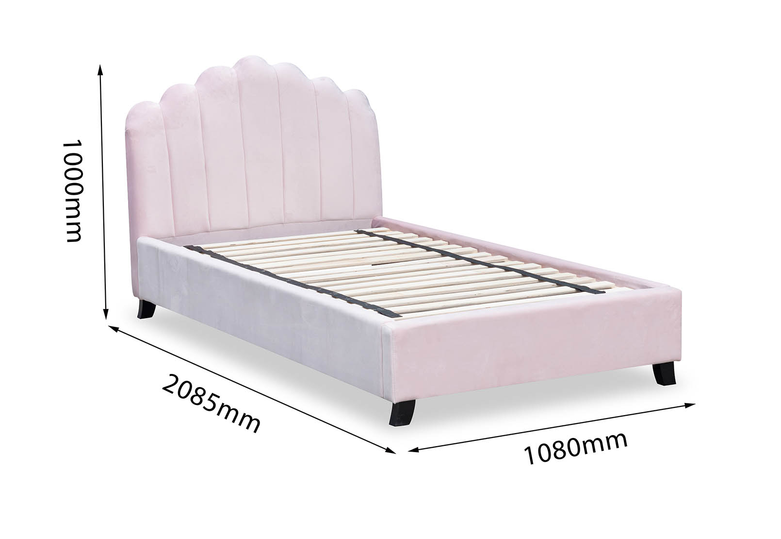 ISABELLA Pink Single Bed – image 4 of 5
