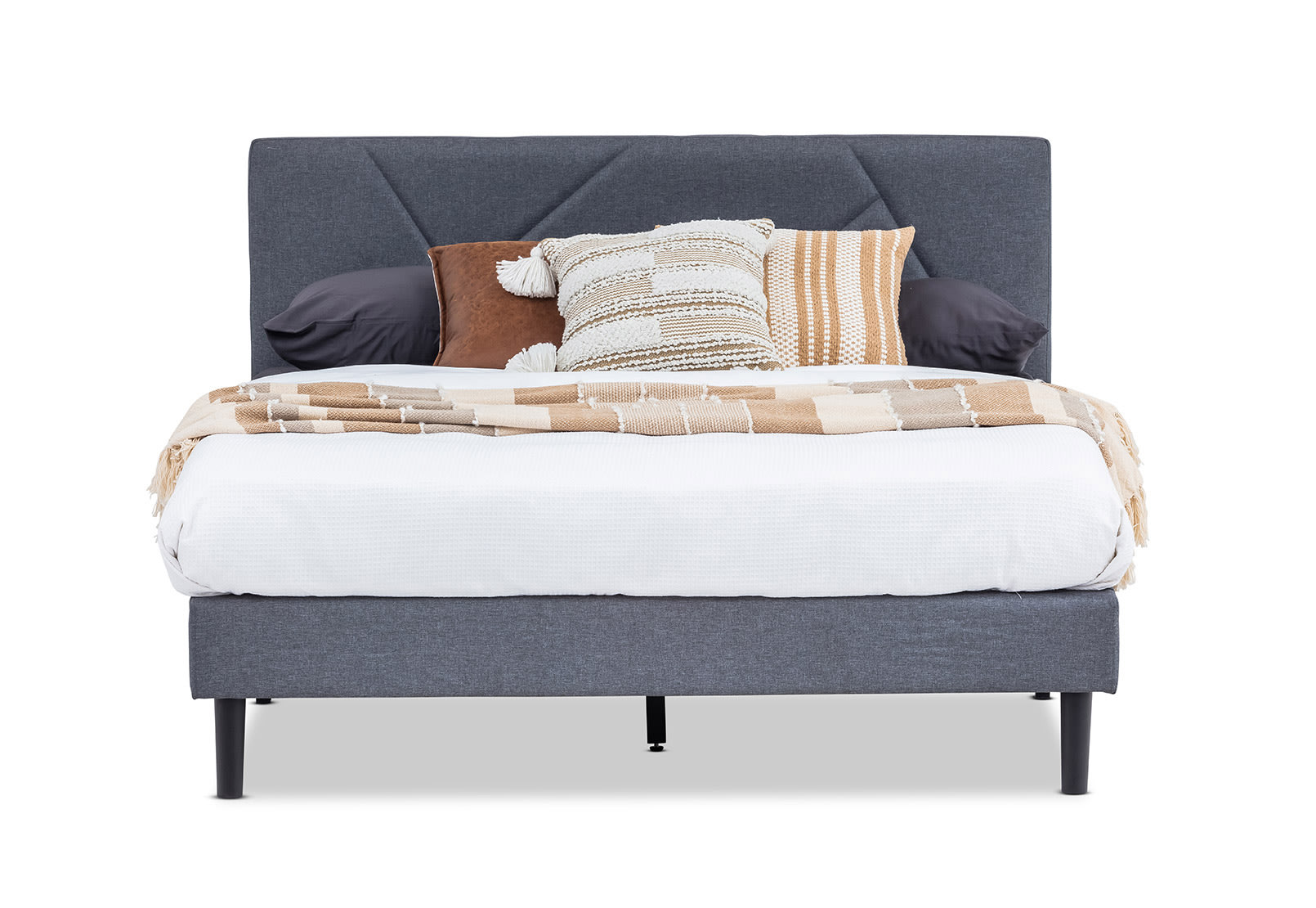 FRAZIER Dark Grey Double Bed – image 3 of 8