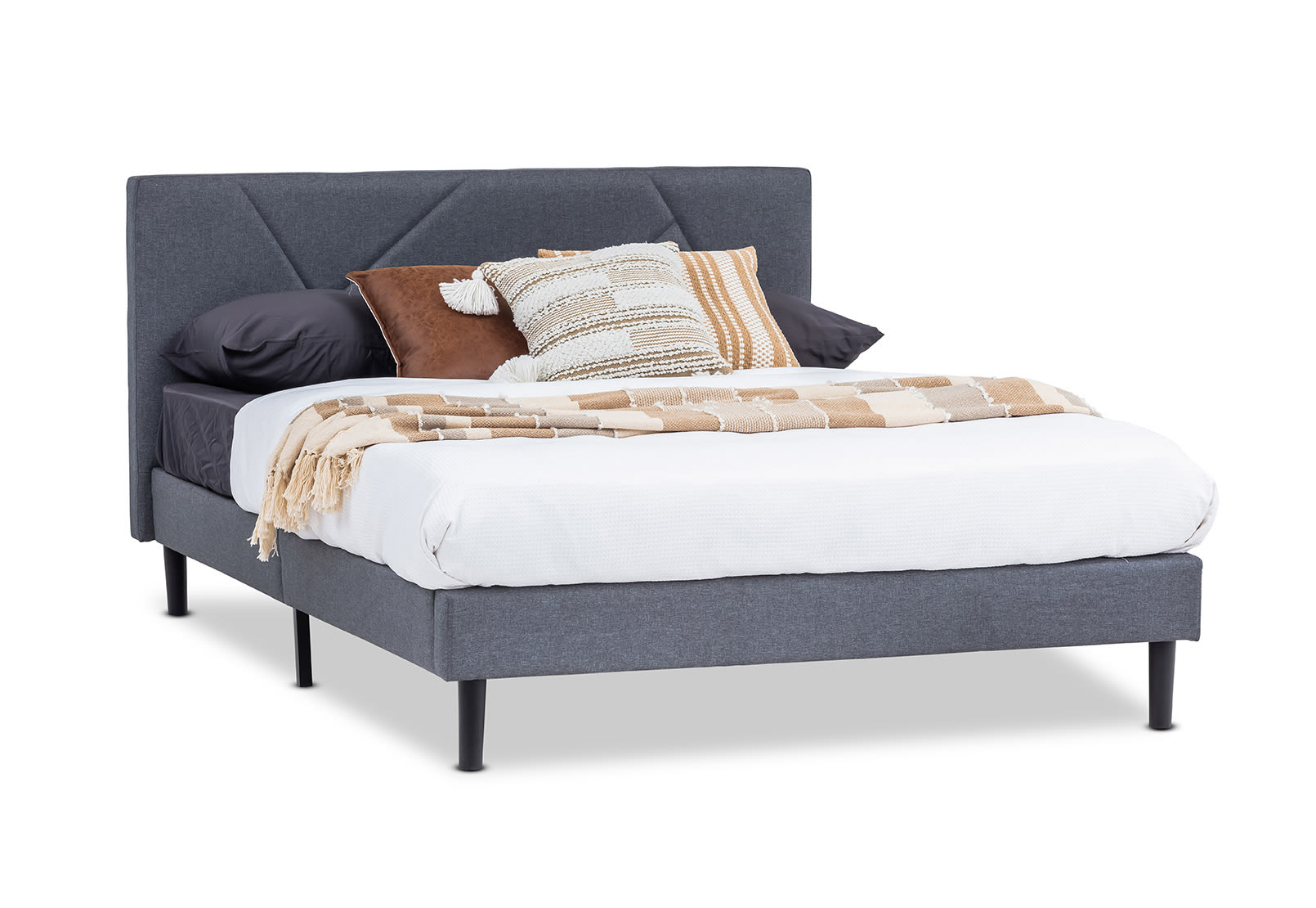 FRAZIER Dark Grey Double Bed – image 4 of 8