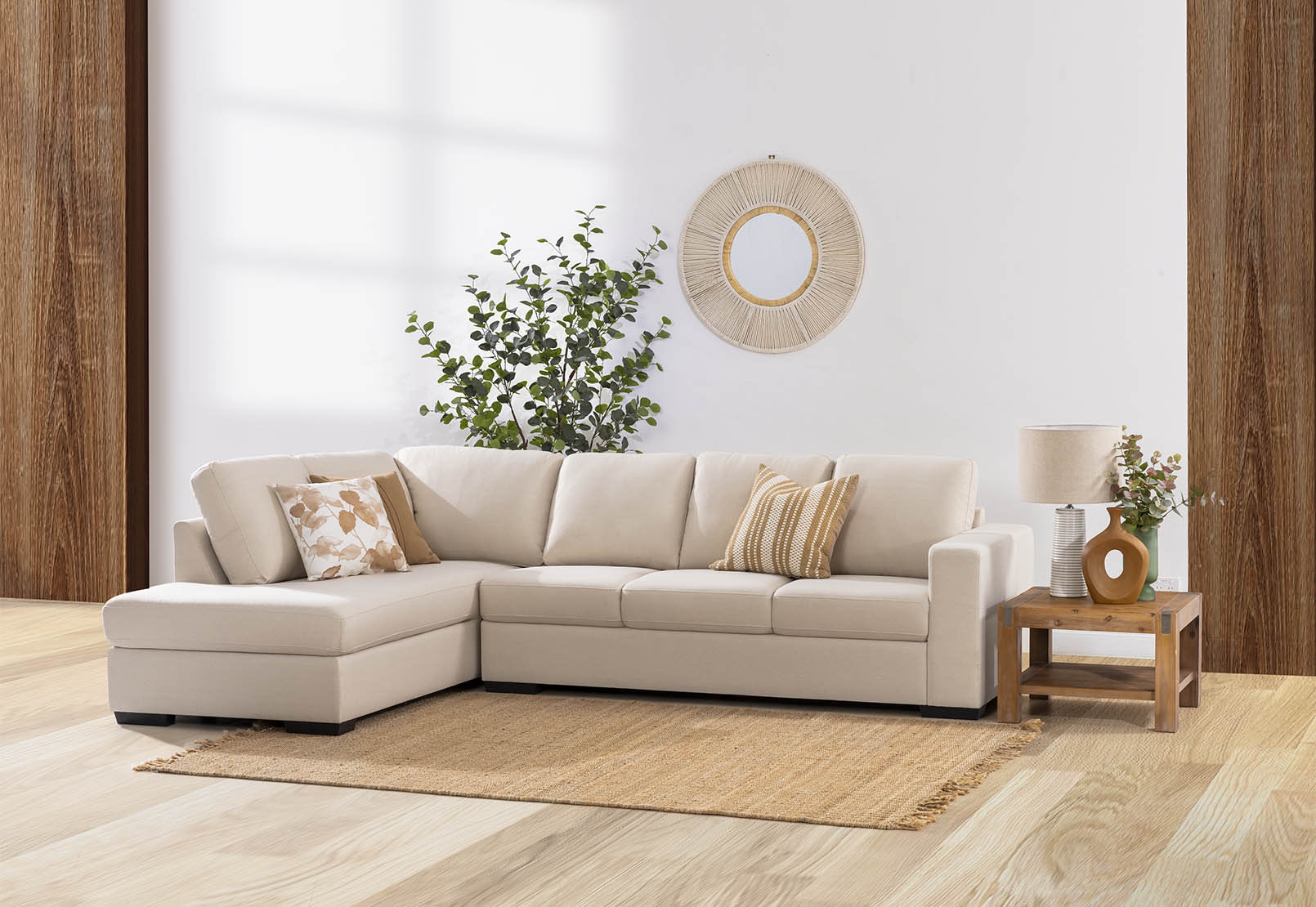 KIRBY Fabric 4 Seat Left Hand Facing Chaise – image 1 of 5