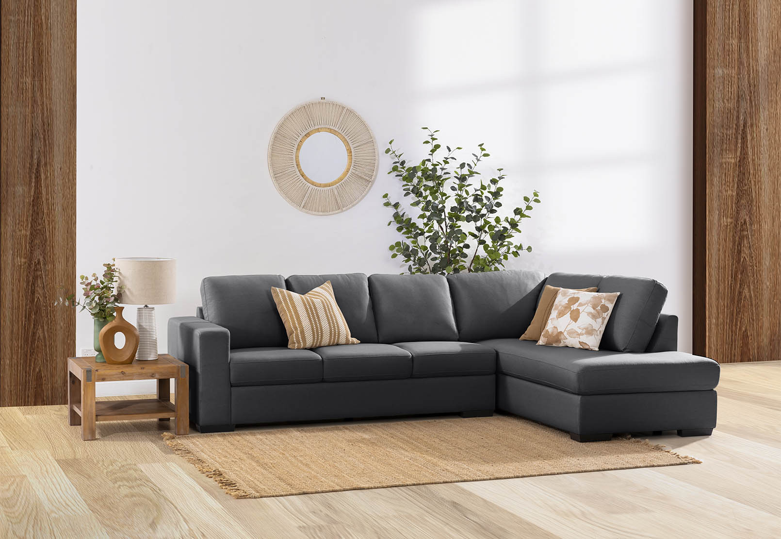 KIRBY Fabric 4 Seat Right Hand Facing Chaise – image 1 of 5
