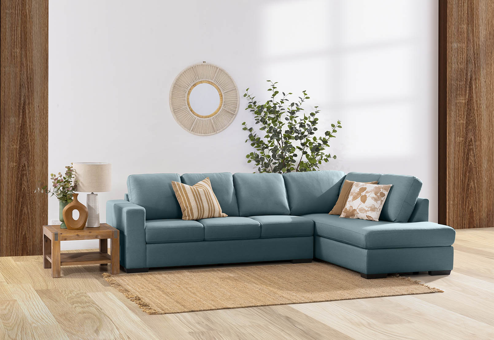 KIRBY Fabric 4 Seat Right Hand Facing Chaise – image 1 of 5