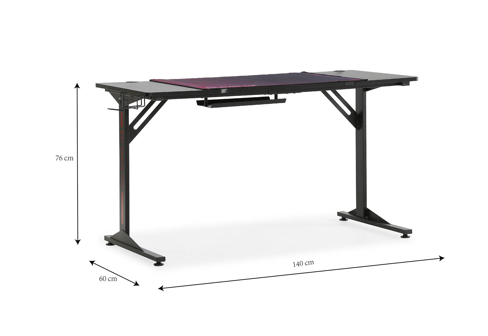 NEVERS Gaming Desk – image 10 of 11