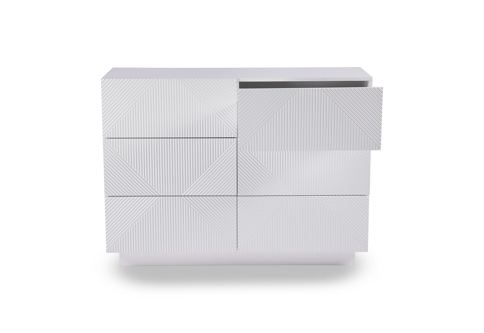 GATES White 6 Drawer Dresser – image 3 of 6