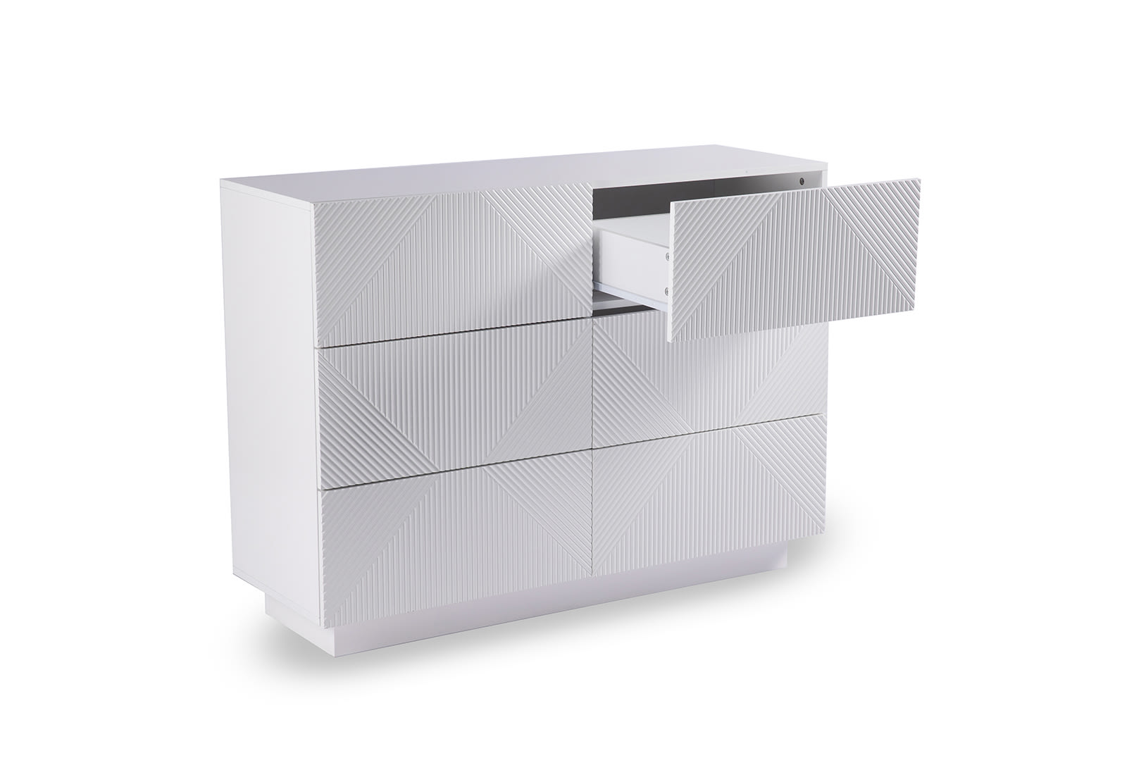 GATES White 6 Drawer Dresser – image 5 of 6