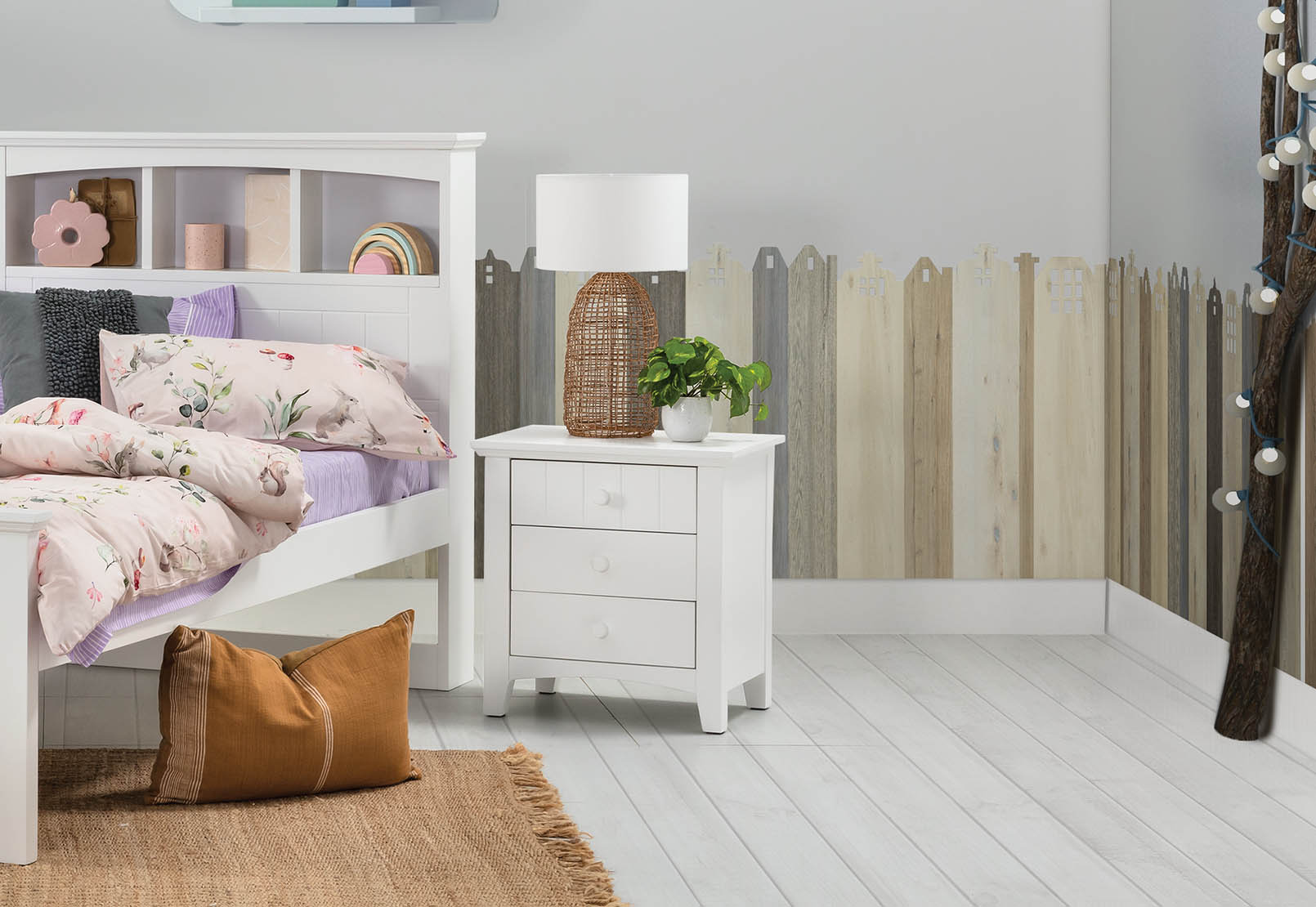 COPELAND 3 Drawer Bedside. – image 3 of 4